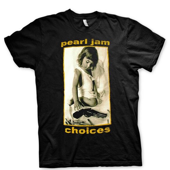 Pearl Jam Crayons Eddie Vedder Ten Vs Vitalogy Graphic T Shirt 81 - Picture 1 of 5